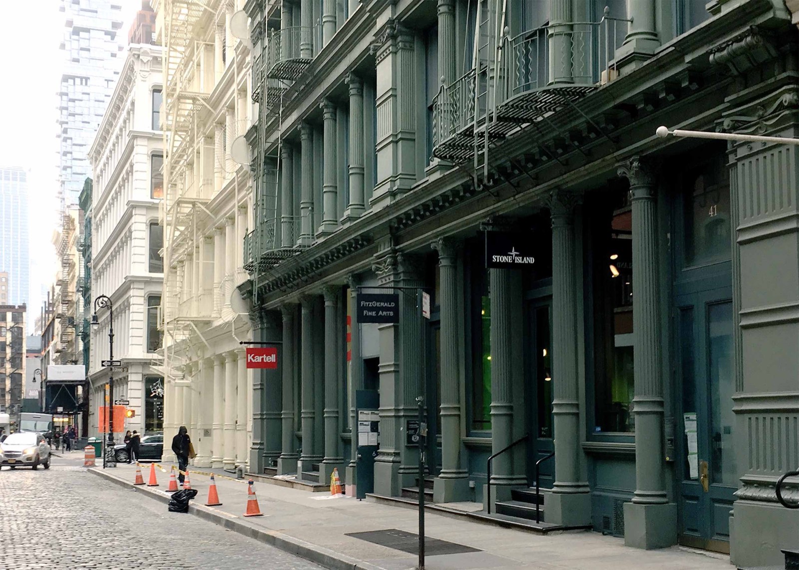 SoHo cast-iron storefronts near 52 Greene Street